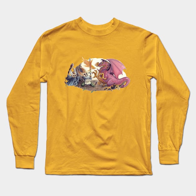 Fennec Foxes: Dragon Long Sleeve T-Shirt by AmberStone